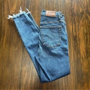 Madewell 10" high rise skinny jeans size 25